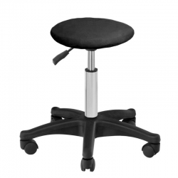 Pokrowiec Frotte na Taboret - Czarny 28cm